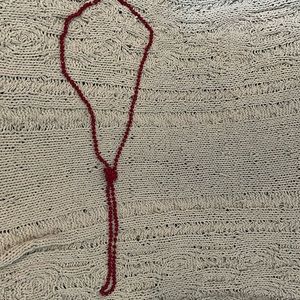 Red necklace from boutique